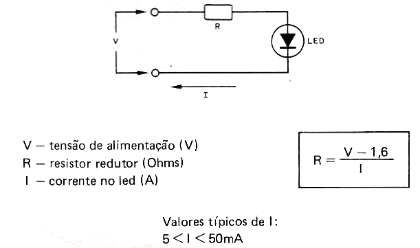 Figura 8 - LED en corriente continua
