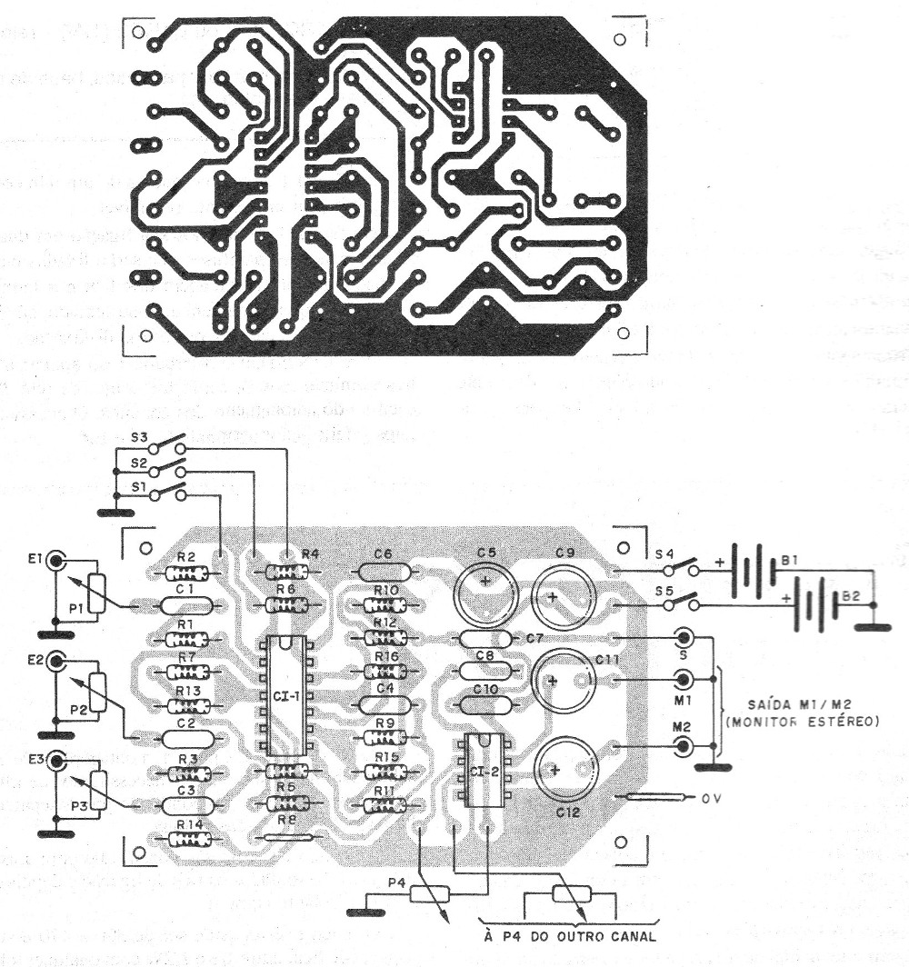 Mezclador Estéreo con Monitor (ART871S)