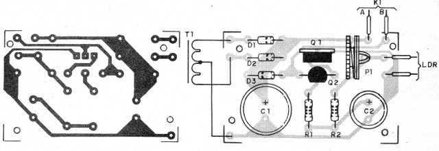 Figura 3 - Placa de circuito impreso para el montaje
