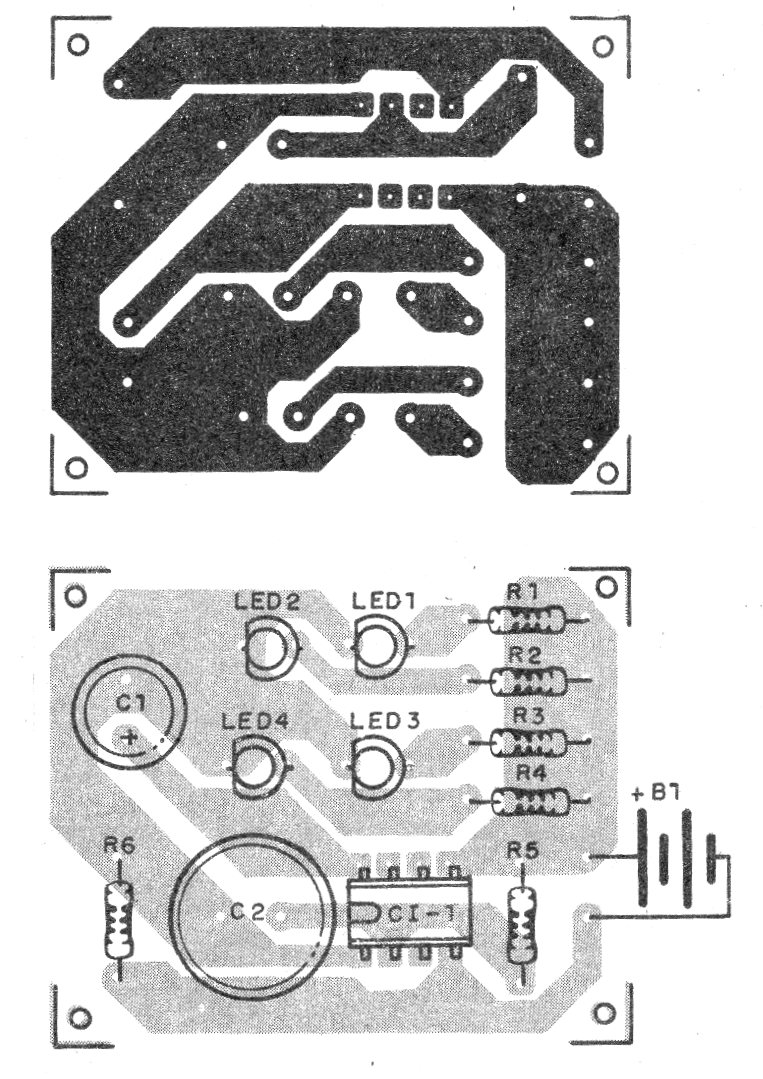 Figura 2 - Placa de circuito impreso para el montaje
Figura 2 - Placa de circuito impreso para el montaje