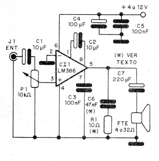 Figura 1 - Diagrama del amplificador
