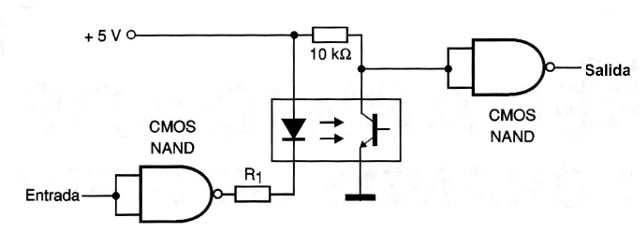 Figura 10 - Opto-aislador para CMOS
