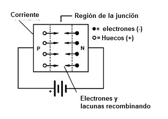  Figura 2 - Diodo polarizado en el sentido directo
