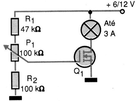  Fig. 7 - La carga puede ser un elemento de calentamiento o un motor DC.
