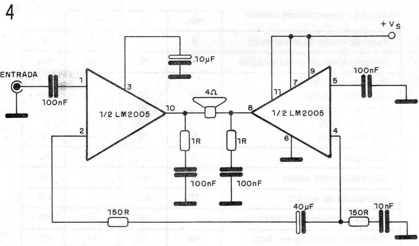 Figura 4 - Circuito con mínimo de componentes
Figura 4 - Circuito con mínimo de componentes