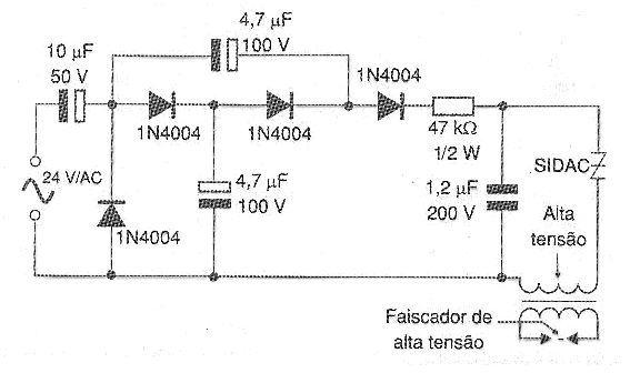 Figura 7 – Encendedor de gas con SIDAC
Figura 7 – Encendedor de gas con SIDAC
