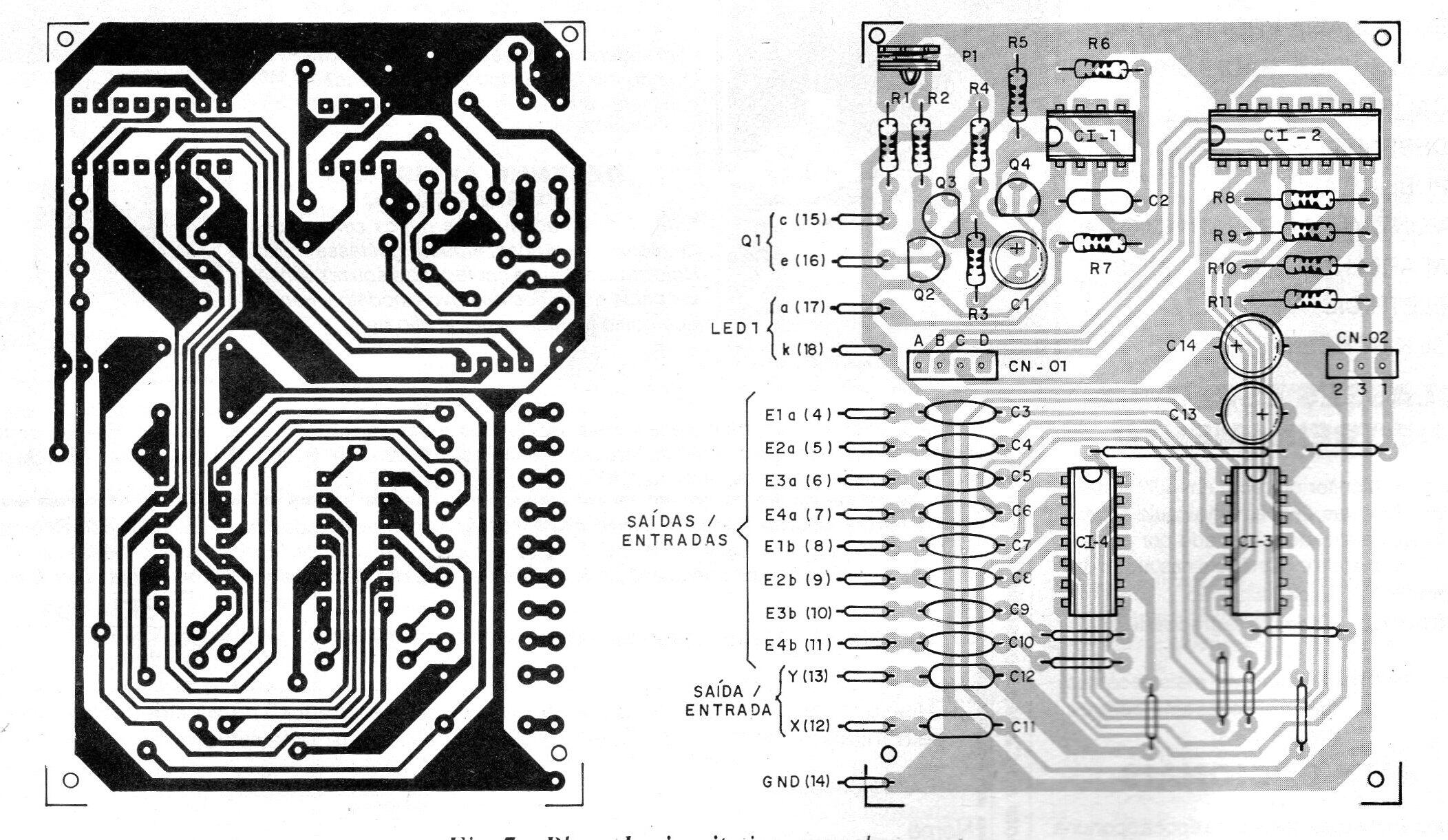   Figura 7 - Placa de circuito impreso del receptor
