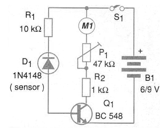 Figura 2 - Diagrama completo del detector de escape de calor
Figura 2 - Diagrama completo del detector de escape de calor