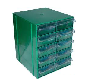 Figura 2- Cajón para componentes electrónicos.
Figura 2- Cajón para componentes electrónicos.