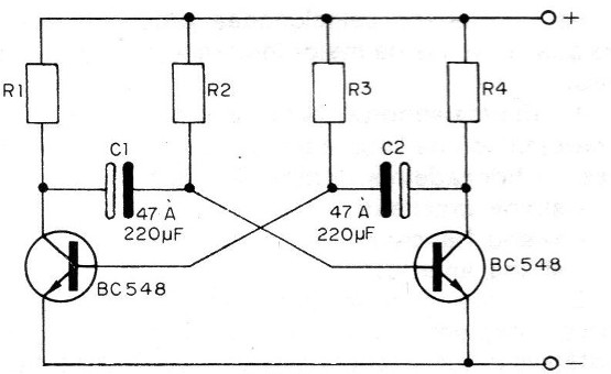Figura 2 - Multivibrador astable
