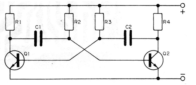 Figura 2 - El multivibrador astable
