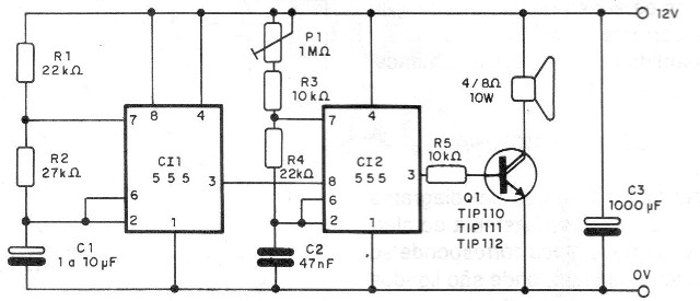 Figura 6 - Circuito de sirena
