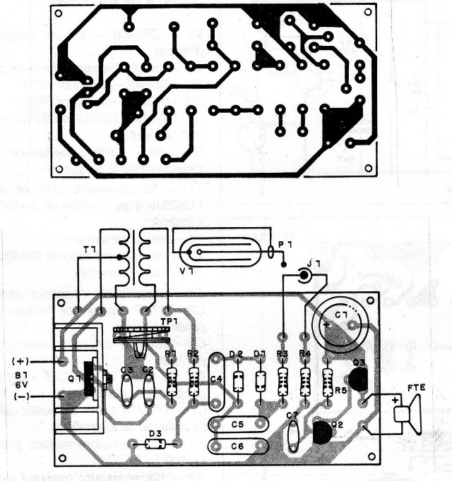 Figura 9 - Placa de circuito impreso para el circuito 2
Figura 9 - Placa de circuito impreso para el circuito 2