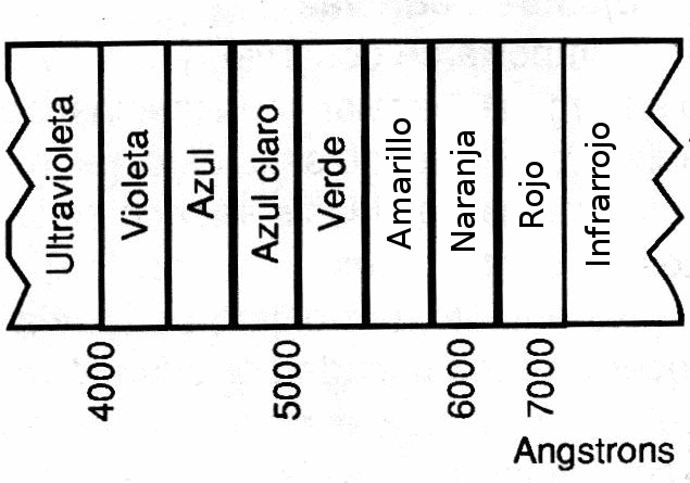 Figura 5 - El espectro visible
Figura 5 - El espectro visible