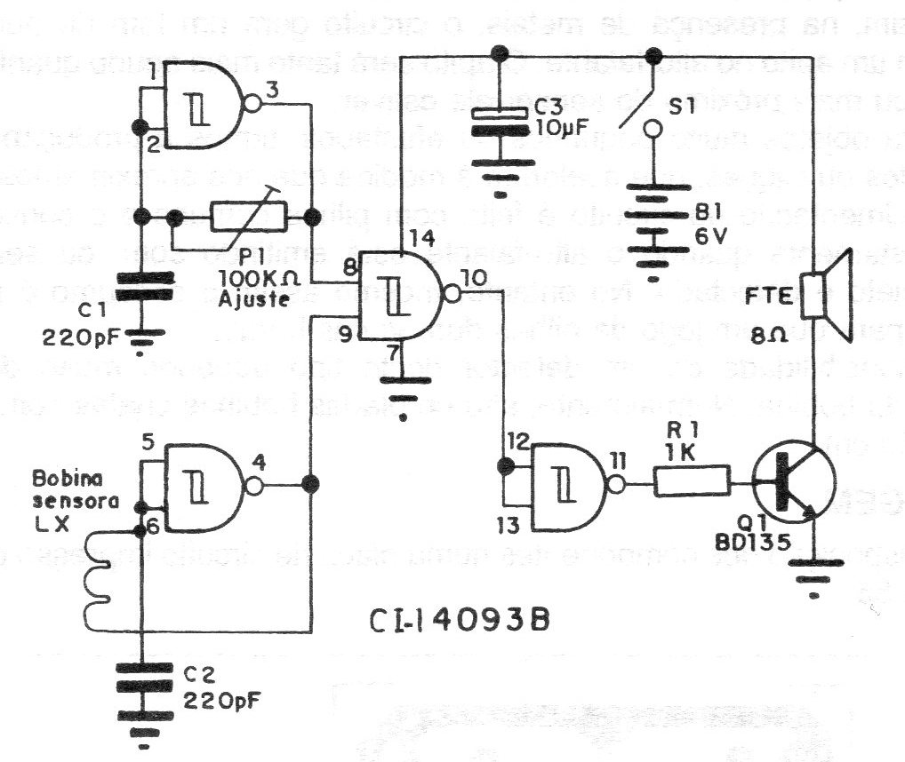 Figura 2 - Diagrama del detector de metales
