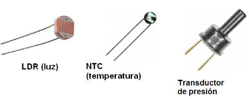 Figura 76 - transductores o sensores comunes
