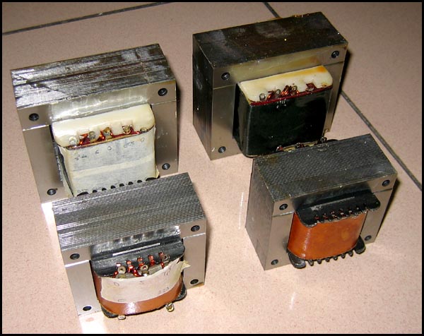 Figura 2- Transformadores comunes utilizados en fuentes de alimentación.
Figura 2- Transformadores comunes utilizados en fuentes de alimentación.