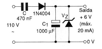 Figura 8- Circuito final para ajuste con Diodo zener para corrientes de hasta 20 mA.
Figura 8- Circuito final para ajuste con Diodo zener para corrientes de hasta 20 mA.