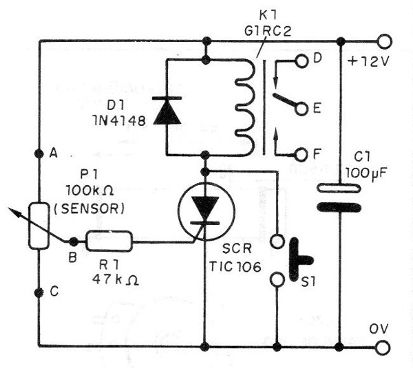 Figura. 7 - Detector de posición con trabamiento .
