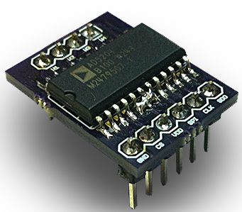 Figura 5 – Breakout board de un circuito integrado
Figura 5 – Breakout board de un circuito integrado