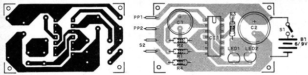 Figura 2 - Placa de circuito impreso para el montaje
