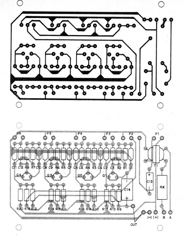 Figura 8 - Placa de circuito impreso para el montaje
