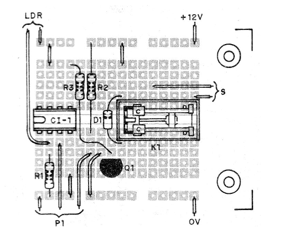 Figura 6 - Montaje en matriz de contactos del circuito 2
Figura 6 - Montaje en matriz de contactos del circuito 2