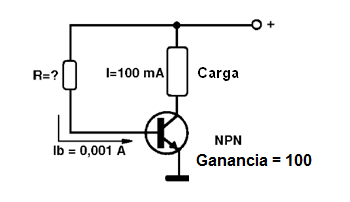 Figura 8 – Debemos calcular R en este circuito
Figura 8 – Debemos calcular R en este circuito