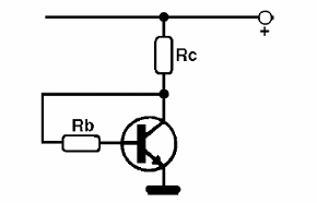Figura 15- Polarización automática de un transistor NPN
Figura 15- Polarización automática de un transistor NPN