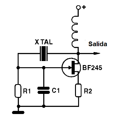 Figura 33 – Un oscilador controlado por cristal
Figura 33 – Un oscilador controlado por cristal
