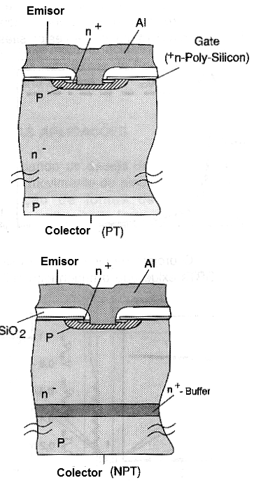 Figura 6 – Estructuras IGBT
