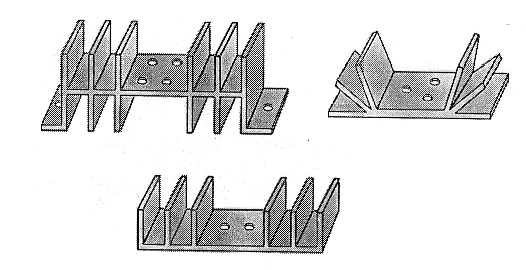 Figura 7  -  Algunos tipos de radiadores de calor

