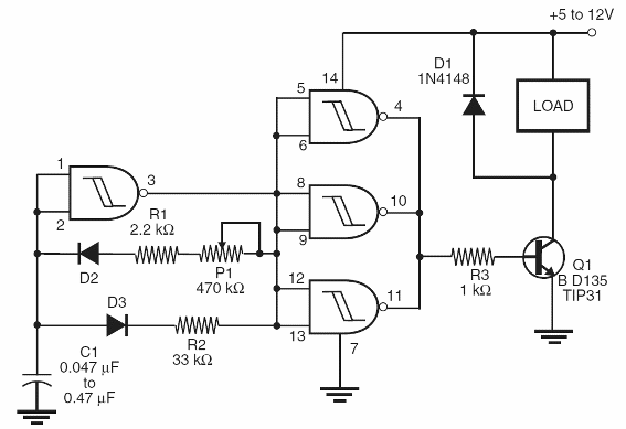 Figura 2 - Uso de un MOSFET de potencia
Figura 2 - Uso de un MOSFET de potencia