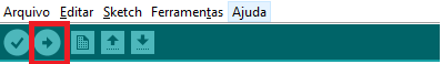 Figura 6 - botón de compilación y subida de programa a NodeMCU
Figura 6 - botón de compilación y subida de programa a NodeMCU