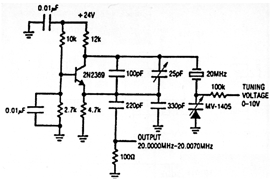 VXO Oscilador a Cristal Controlado Por Tensión
VXO Oscilador a Cristal Controlado Por Tensión