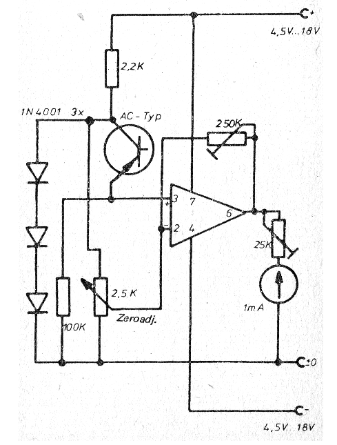 Termómetro Remoto con el 741
Termómetro Remoto con el 741