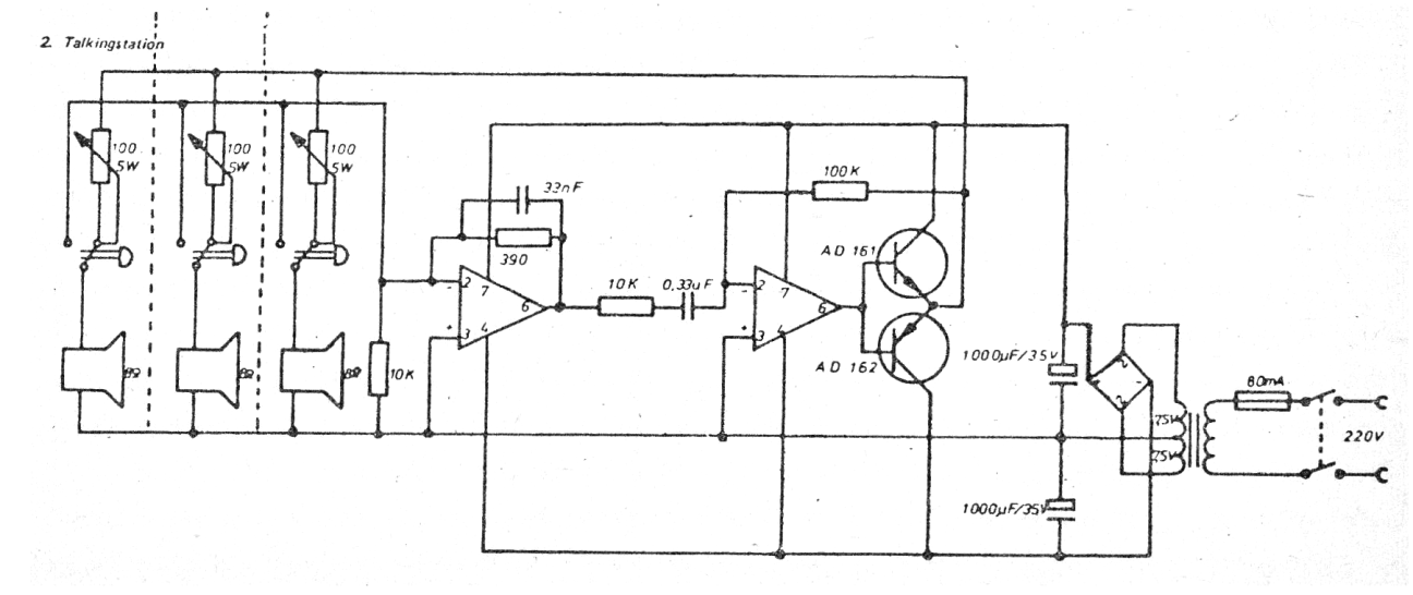 Intercom con el 741
Intercom con el 741