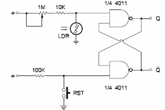 Flip-Flop Disparado por la luz
Flip-Flop Disparado por la luz