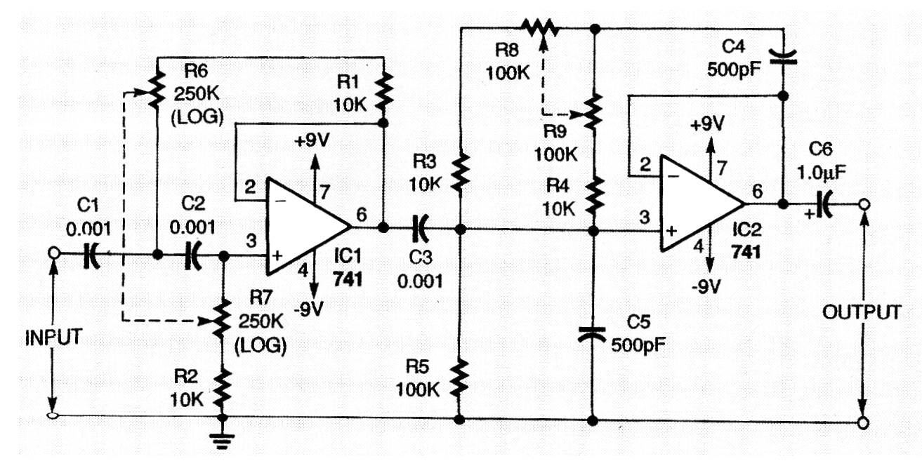 Filtro Variable Pasa Baixas y Altas para Filtrar Ronquidos con el 741
Filtro Variable Pasa Baixas y Altas para Filtrar Ronquidos con el 741