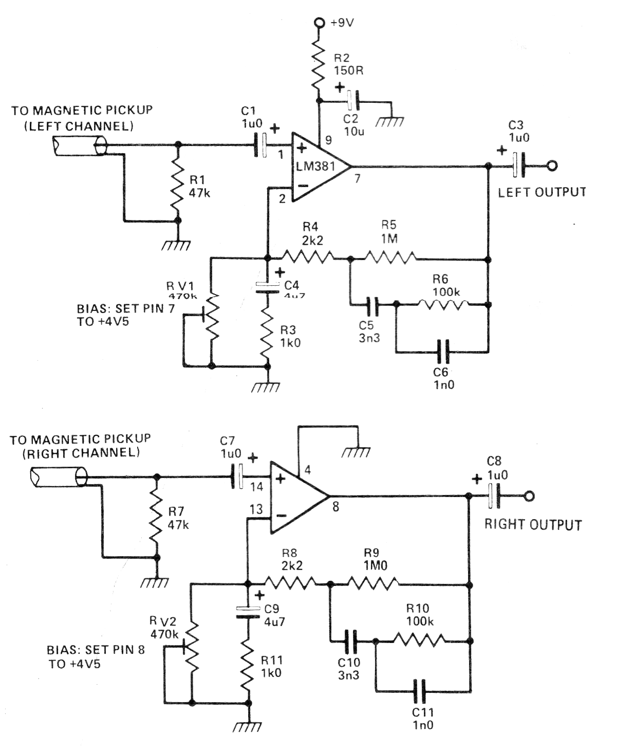 Preamplificador Estéreo RIAA
Preamplificador Estéreo RIAA