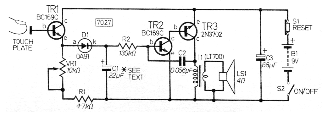 Alarma de toque
Alarma de toque