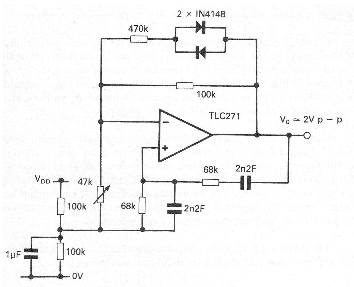 Oscilador Wien con el TLC271
Oscilador Wien con el TLC271