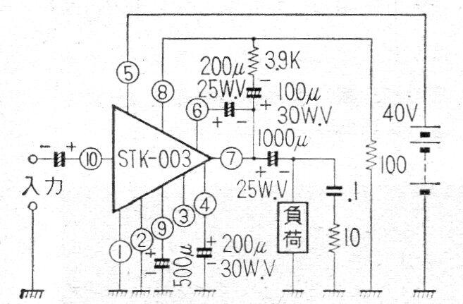 Amplificador de 15 W con el SK003
Amplificador de 15 W con el SK003