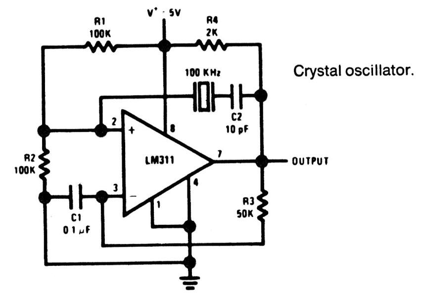 Oscilador a Cristal de 100 kHz 
