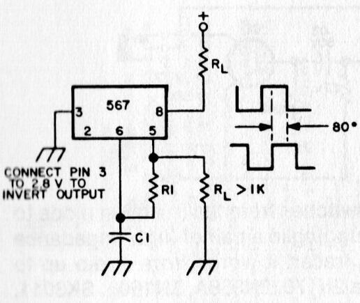 Generador de Pulsos en Oposición de Fase 567
Generador de Pulsos en Oposición de Fase 567