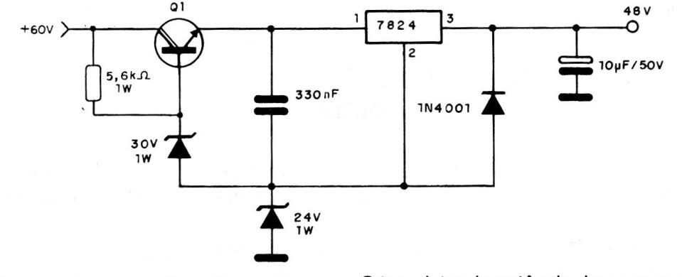 Regulador Para Tensiones Elevadas
Regulador Para Tensiones Elevadas
