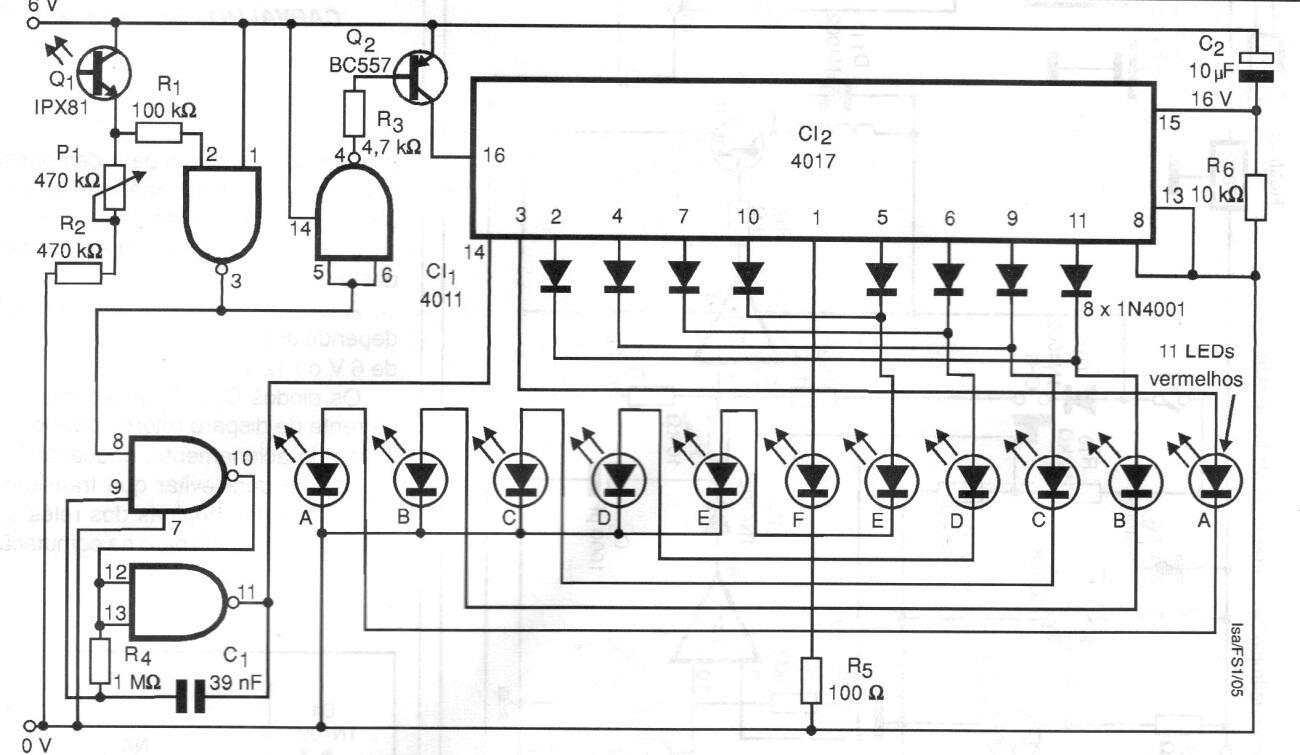 Secuencial Oposto Controlado por Luz
Secuencial Oposto Controlado por Luz