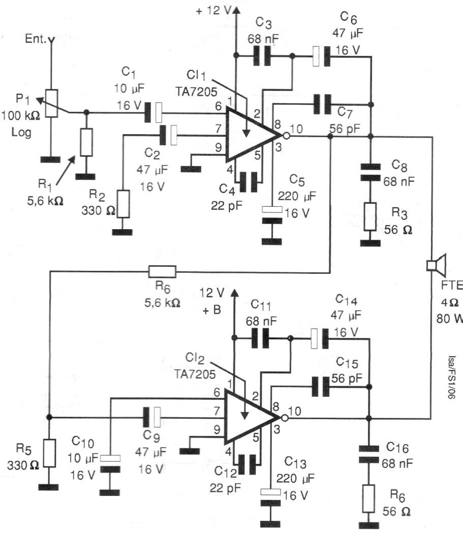 Amplificador de 20 W
Amplificador de 20 W