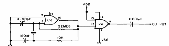 Oscilador CMOS hasta 10 MHz 
