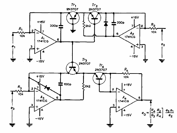 Multiplicador y Divisor con Operacional
Multiplicador y Divisor con Operacional